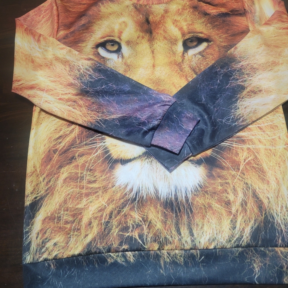 Lion Print Sweater - Picture 10 of 11